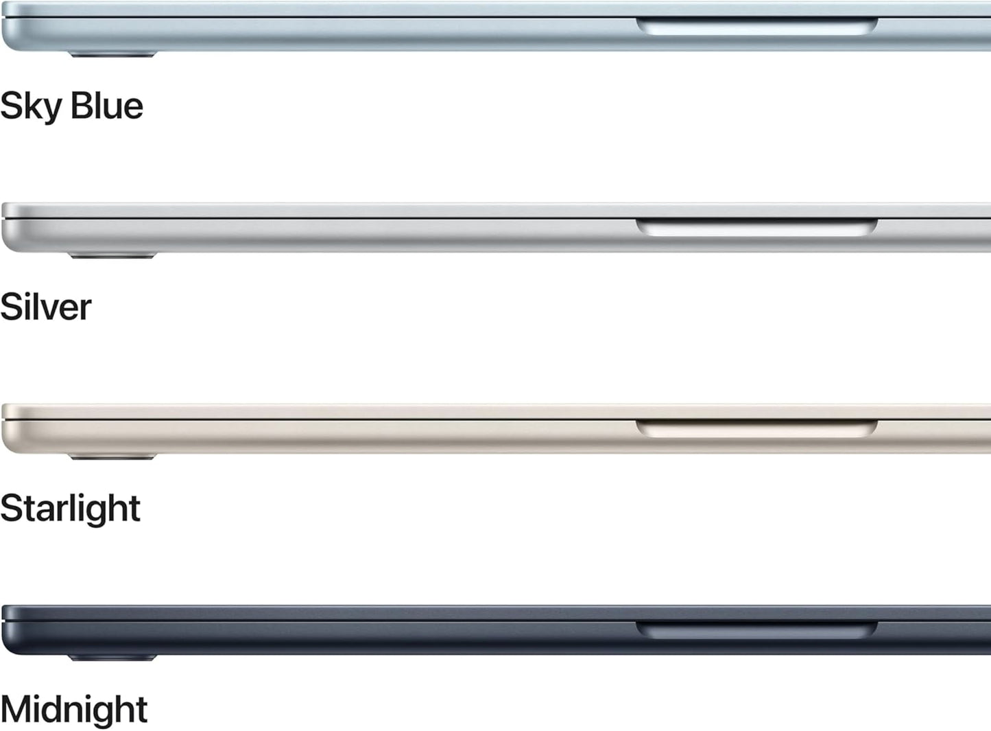 Apple 2026 MacBook Air 15-inch Laptop with M5 chip: Built for AI, 15.3-inch Liquid Retina Display, 16GB Unified Memory, 512GB SSD, 12MP Center Stage Camera, Touch ID, Wi-Fi 7; Midnight