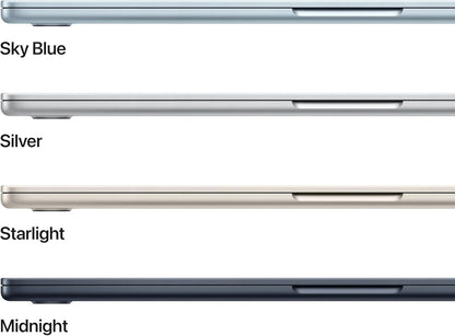 Apple 2026 MacBook Air 15-inch Laptop with M5 chip: Built for AI, 15.3-inch Liquid Retina Display, 16GB Unified Memory, 512GB SSD, 12MP Center Stage Camera, Touch ID, Wi-Fi 7; Midnight