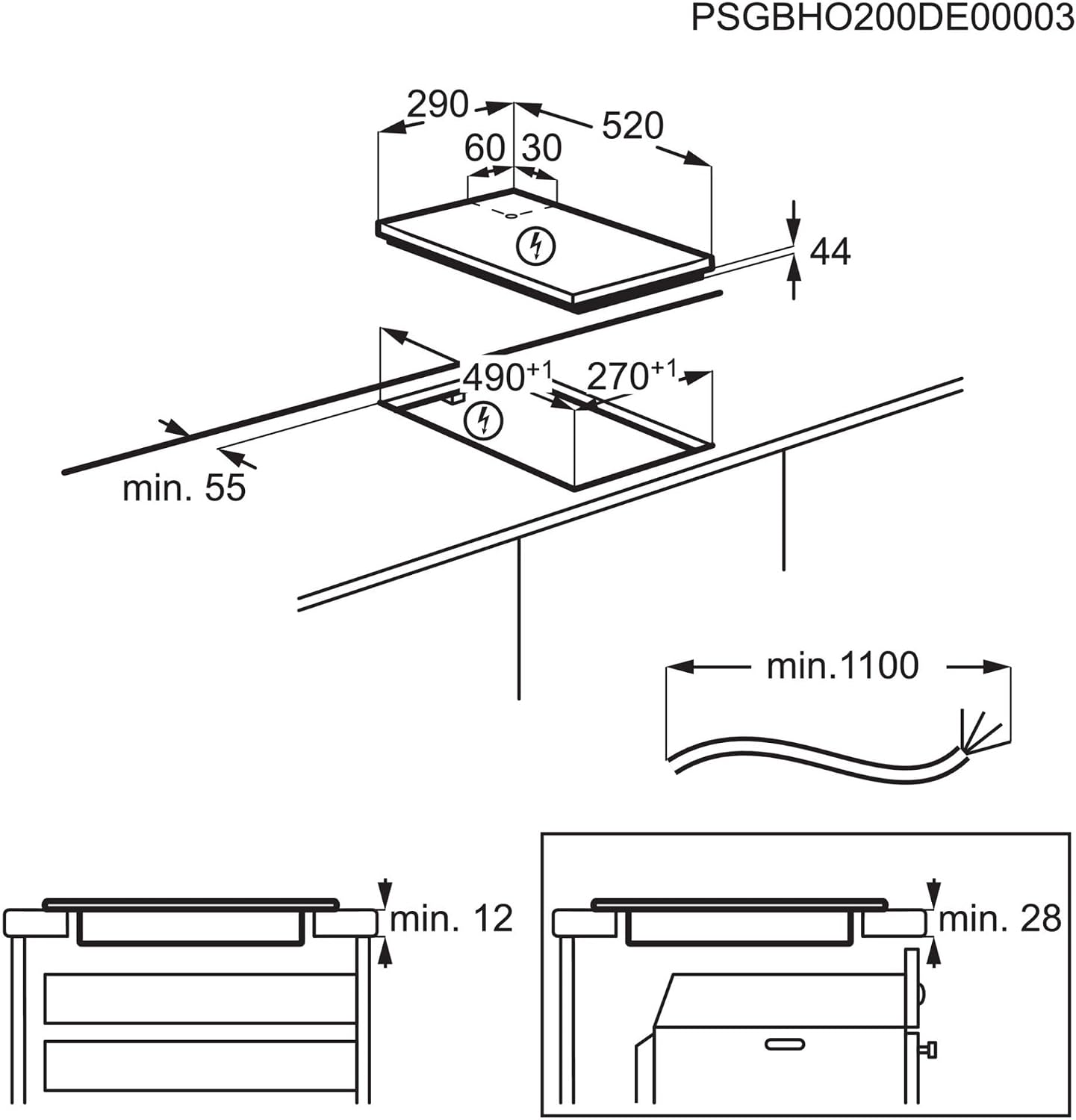 Electrolux LIT30230C Induction hob