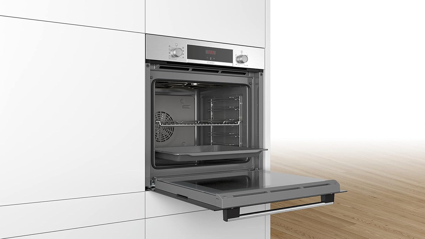 HBA534BR0 Four Intégrable Série 4 - Four Multi-Fonctions - Ecoclean - 3400 W - Grande Capacité De 71L - Noir