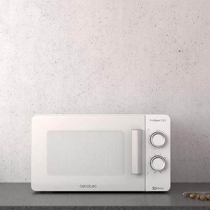 Proclean 3020. Micro-Onde Blanc Avec Revêtement Ready2Clean, Technologie 3Dwave, Input 1150W, Output 700W, 20L, 6 Modes.