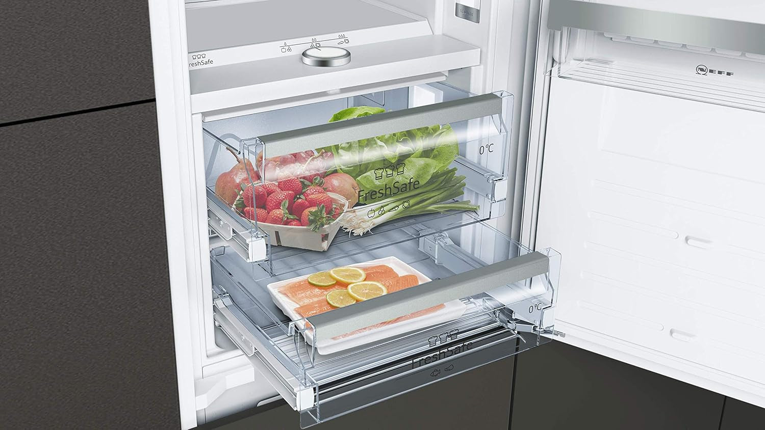 Neff KI8878FE0 Réfrigérateur-Congélateur Intégré (Placement) 237 L E Blanc