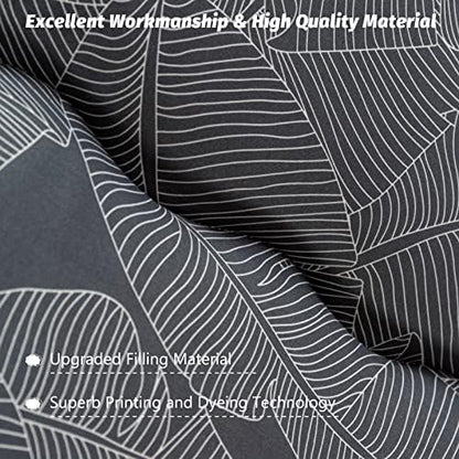 MAXYOYO Japanese Futon Mattress Floor Mattress Sleeping Pad Foldable Bed Roll Up Camping Cushion Floor Lounger Bed Couches and Sofas Couch Topper, Black Floral, Full Size
