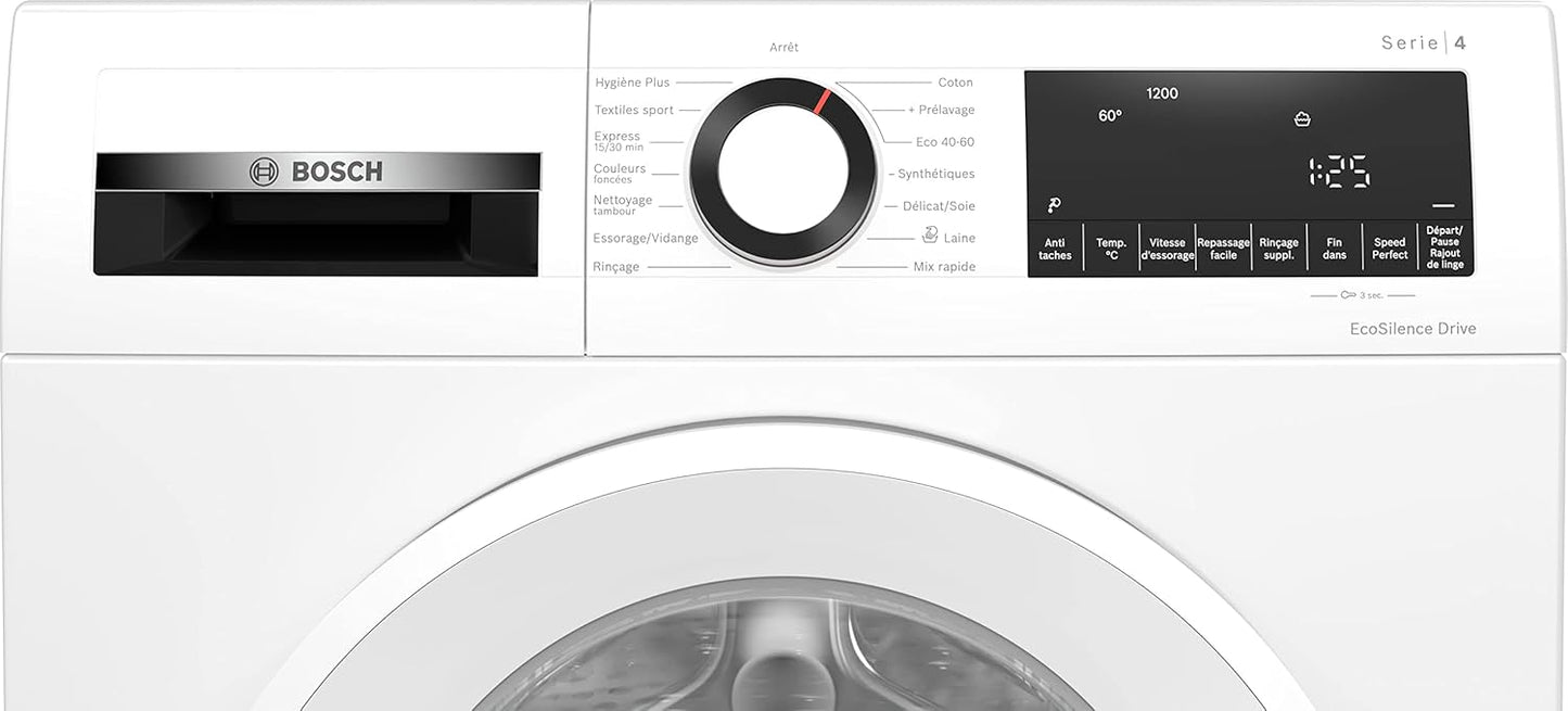 WGG04209FR - Lave-Linge Front - Série 4 - Ecosilence Drive - 9 Kg - 1200 Trs/Min - 63 L - Blanc