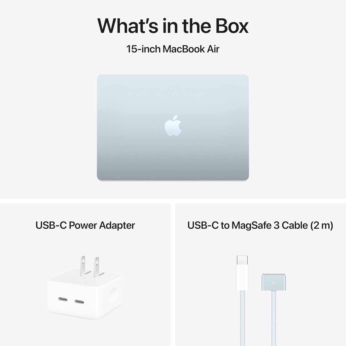 Apple 2025 MacBook Air with Apple M4 chip, 15-inch, 16GB Unified Memory, 256GB SSD Storage, Sky Blue (Renewed)