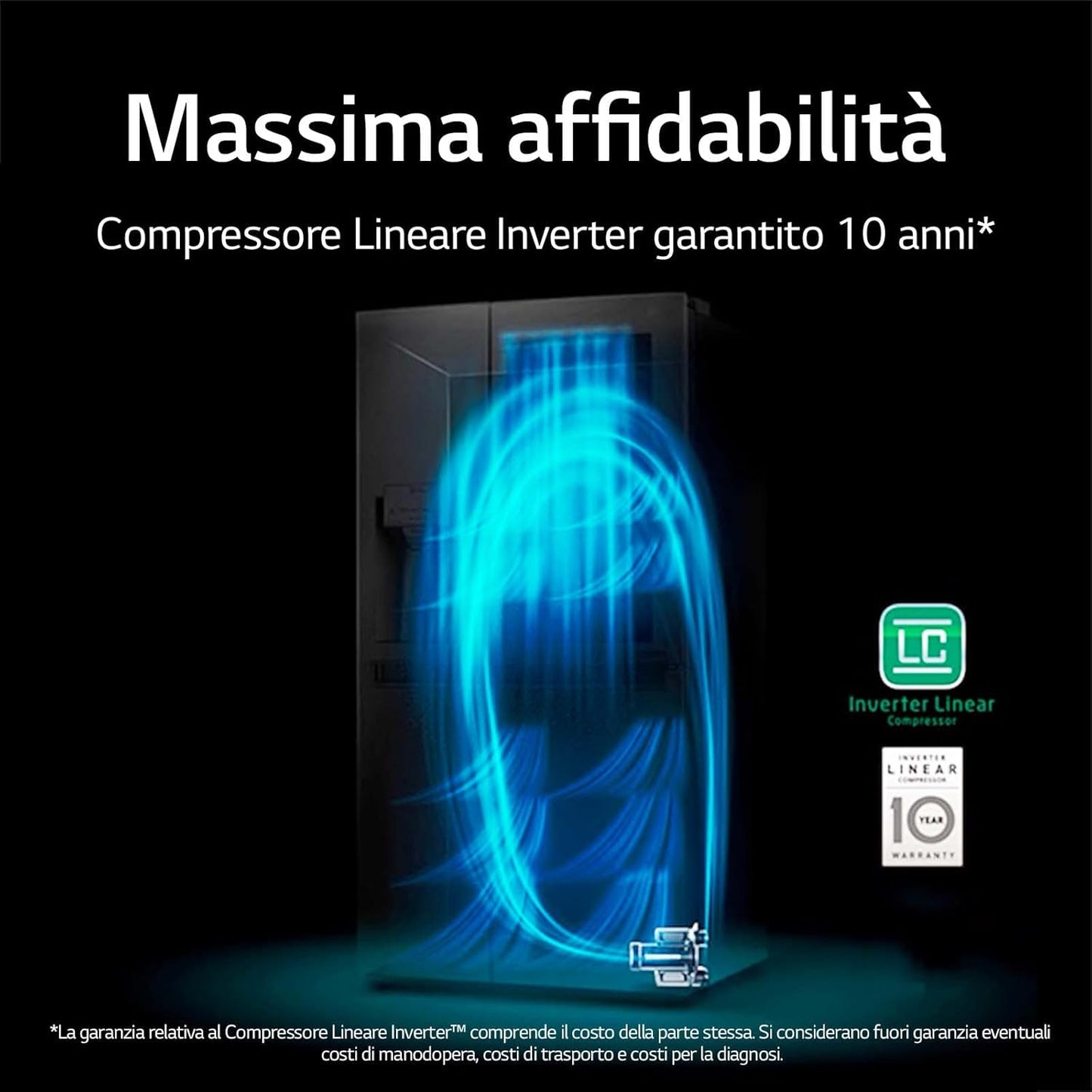 GSB470BASZ Réfrigérateur Américain Side by Side Total No Frost Avec Congélateur, 642 L, Smart Diagnostic - Réfrigérateur Intelligent Avec Wi-Fi Et Écran LED Extérieur