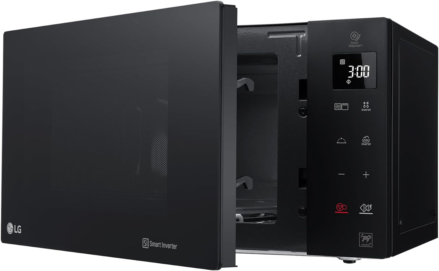 MH6535GDS Comptoir De Cuisine Four À Micro-Ondes Smart Inverter Avec Gril À Quartz, 25 L, 1000 W, Programmes Automatiques, Niveaux De Puissance Réglables, Cuisson À Vapeur, Noir
