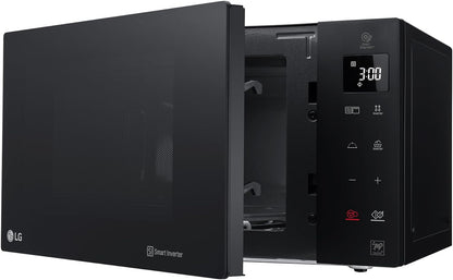 MH6535GDS Comptoir De Cuisine Four À Micro-Ondes Smart Inverter Avec Gril À Quartz, 25 L, 1000 W, Programmes Automatiques, Niveaux De Puissance Réglables, Cuisson À Vapeur, Noir