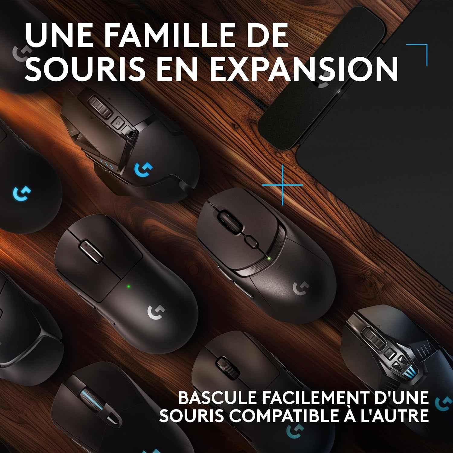 POWERPLAY 2, Tapis De Souris De Charge Sans Fil | Mouse Gaming , 34,5 X 28,4 Cm, Altezza 3,5 Mm, per Pc/Mac - Nero