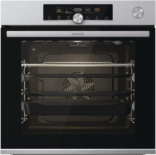 738599 Optibake Advanced BSA 6747 A04X Four Encastrable / 77 L/Air Chaud/Autobake/Commande Tactile/Thermomètre De Cuisson/Gentleclose & Open/Steam Assist/Step Bake/Pizzamode