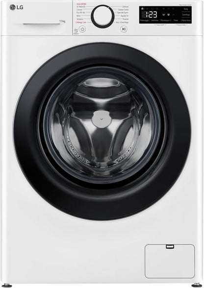 AI DD F4R3011NSWB Machine À Laver Classe a -10%, Charge Avant Série R3, Machine À Laver 11Kg, 1400 Tours, Aiwash, Lavage À La Vapeur, Moteur Direct Drive, Smart Diagnosis, Comptoir, Blanc