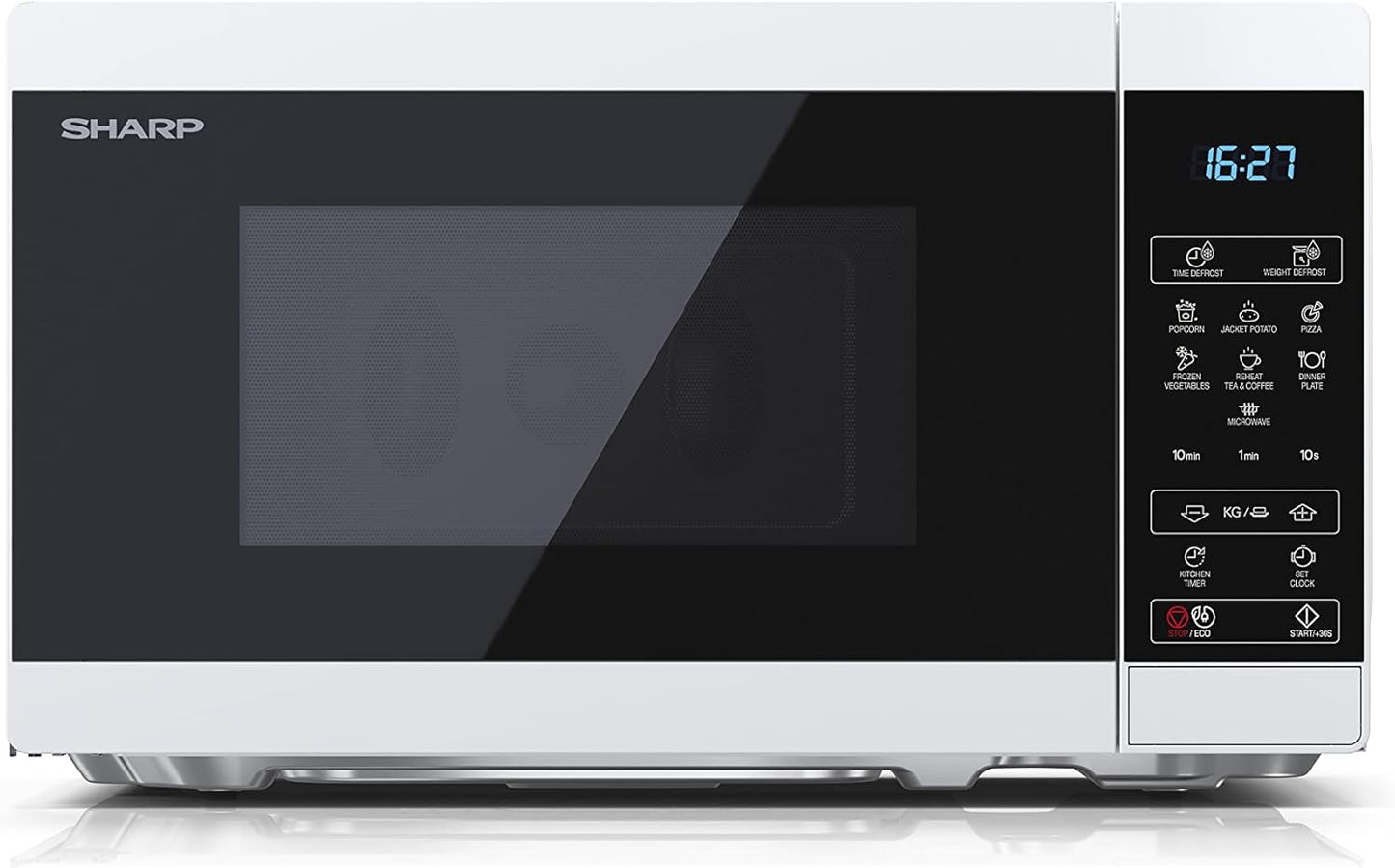YC-MS02E-W Micro-Onde Comptoir Micro-Ondes Uniquement 20 L 800 W Noir, Blanc