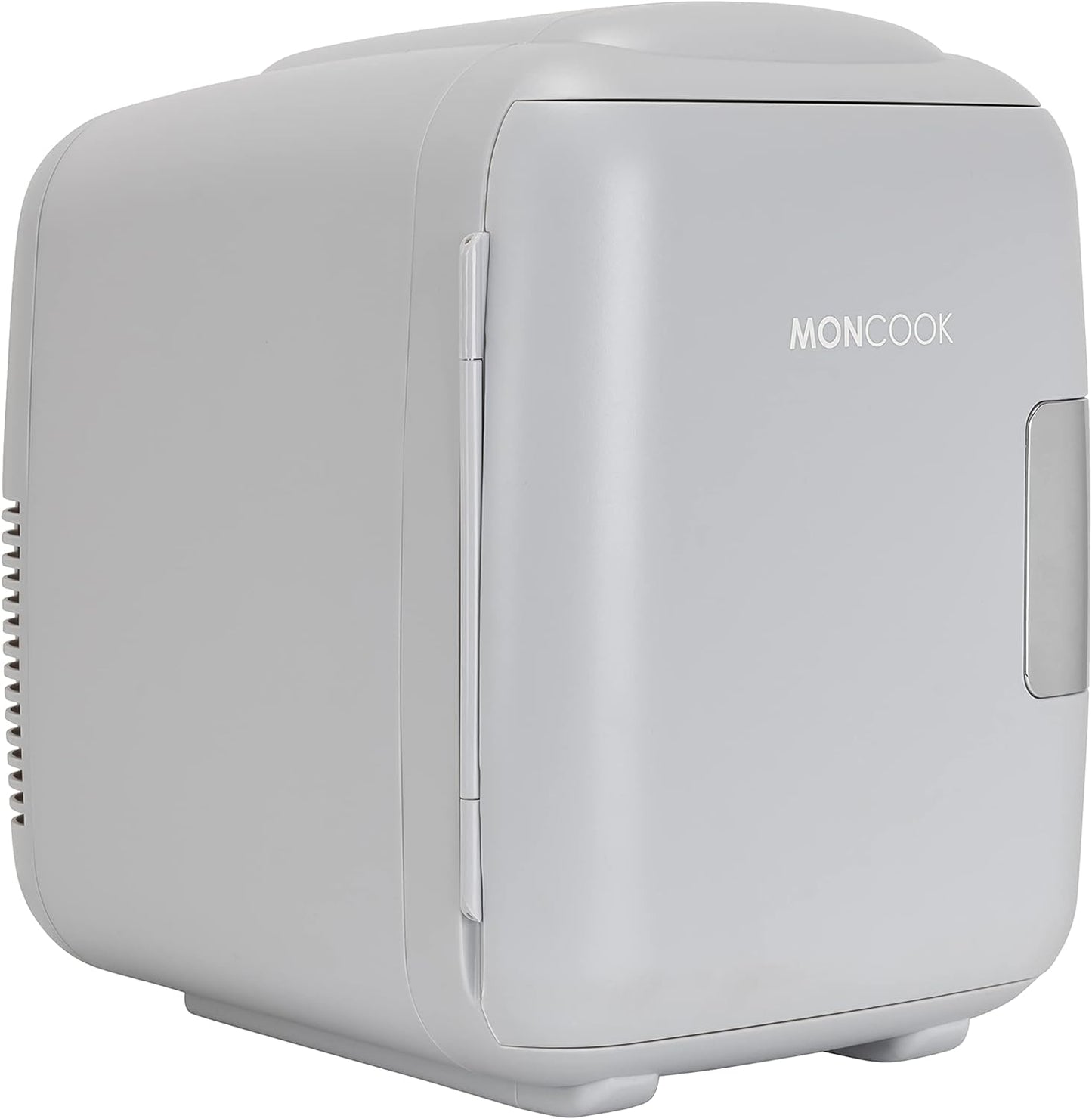 MONCOOK Mini Réfrigérateur - Mini Réfrigérateurs Portables Pour Les Soins De La Peau, La Médecine, La Nourriture Et Les Boissons - Fonction De Refroidissement Et De Réchauffement - 14L - Mono Gris