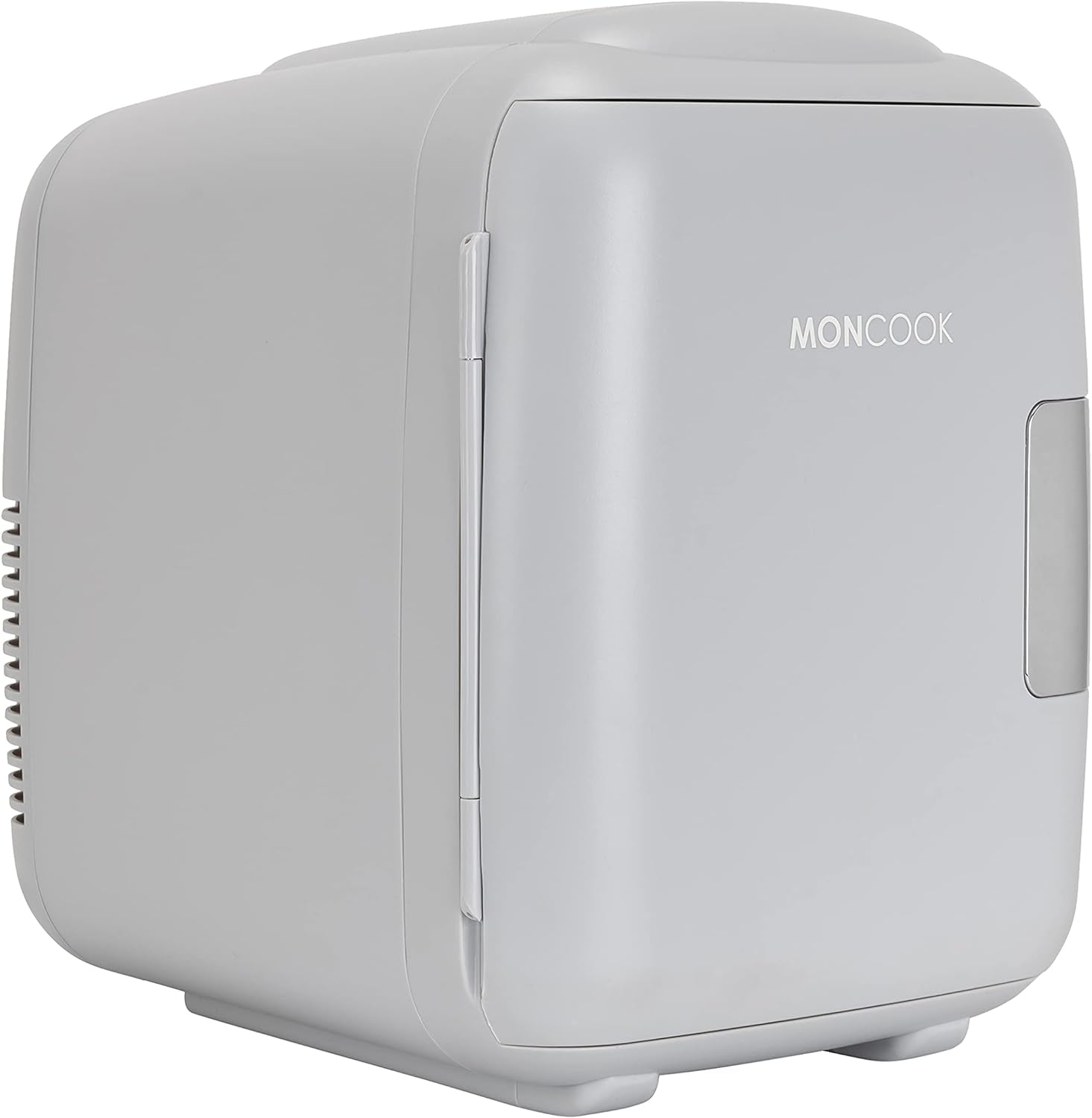 MONCOOK Mini Réfrigérateur - Mini Réfrigérateurs Portables Pour Les Soins De La Peau, La Médecine, La Nourriture Et Les Boissons - Fonction De Refroidissement Et De Réchauffement - 14L - Mono Gris
