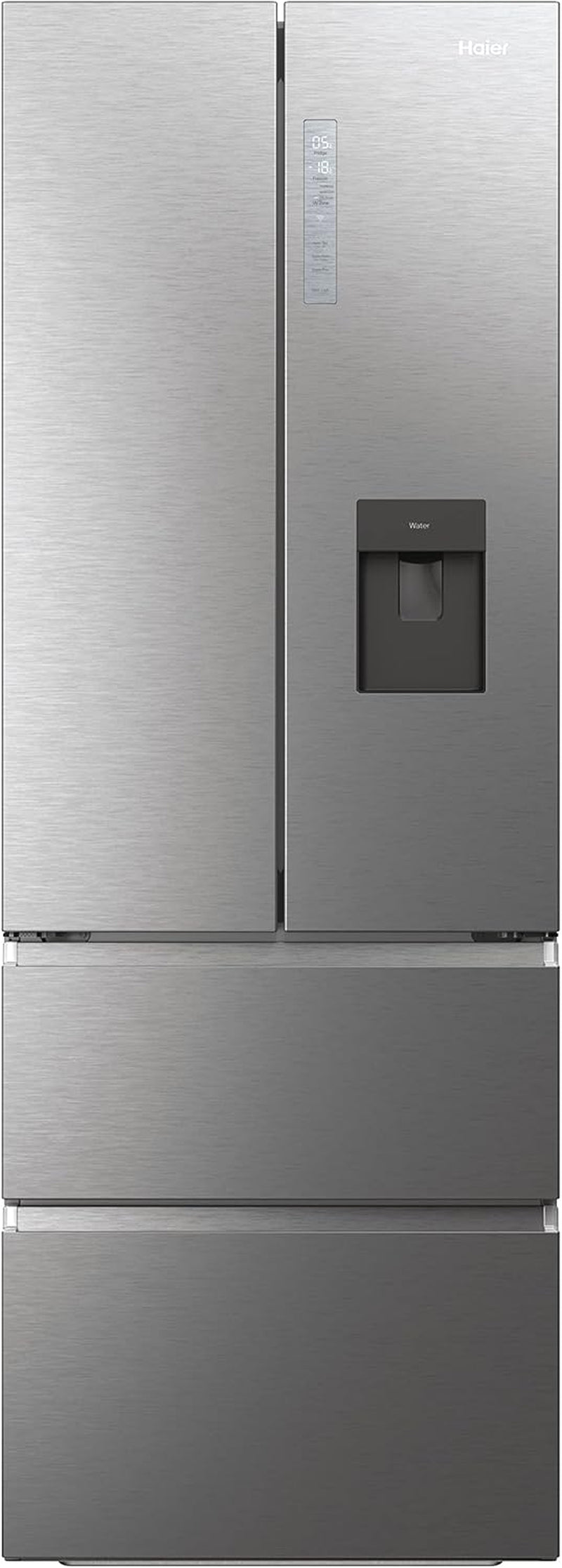 HFW7720EWMP Réfrigérateur Combiné - Pose Libre, 477L, My Zone Plus, Humidity Zone, Fontaine À Eau, Smart Home (Wi-Fi), Gris, Classe E