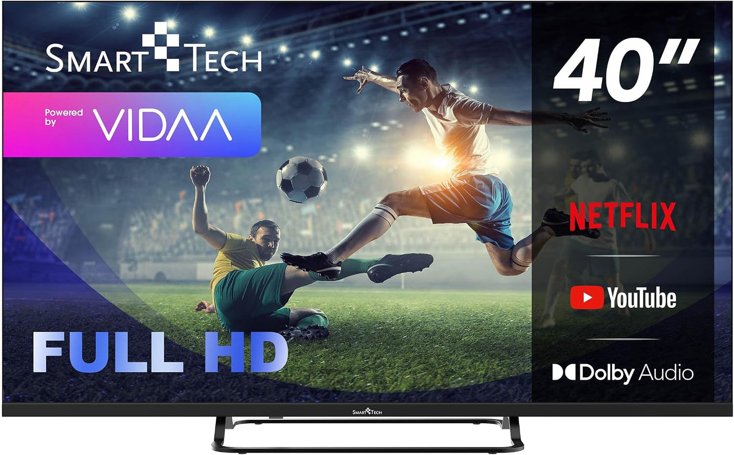 TV LED FHD 40' (101 Cm) 40FV02V Smart TV VIDAA - Molotov, Netflix, Prime Video, Disney+, Youtube, Plex 3Xhdmi - 2Xusb - Mode Hotel-