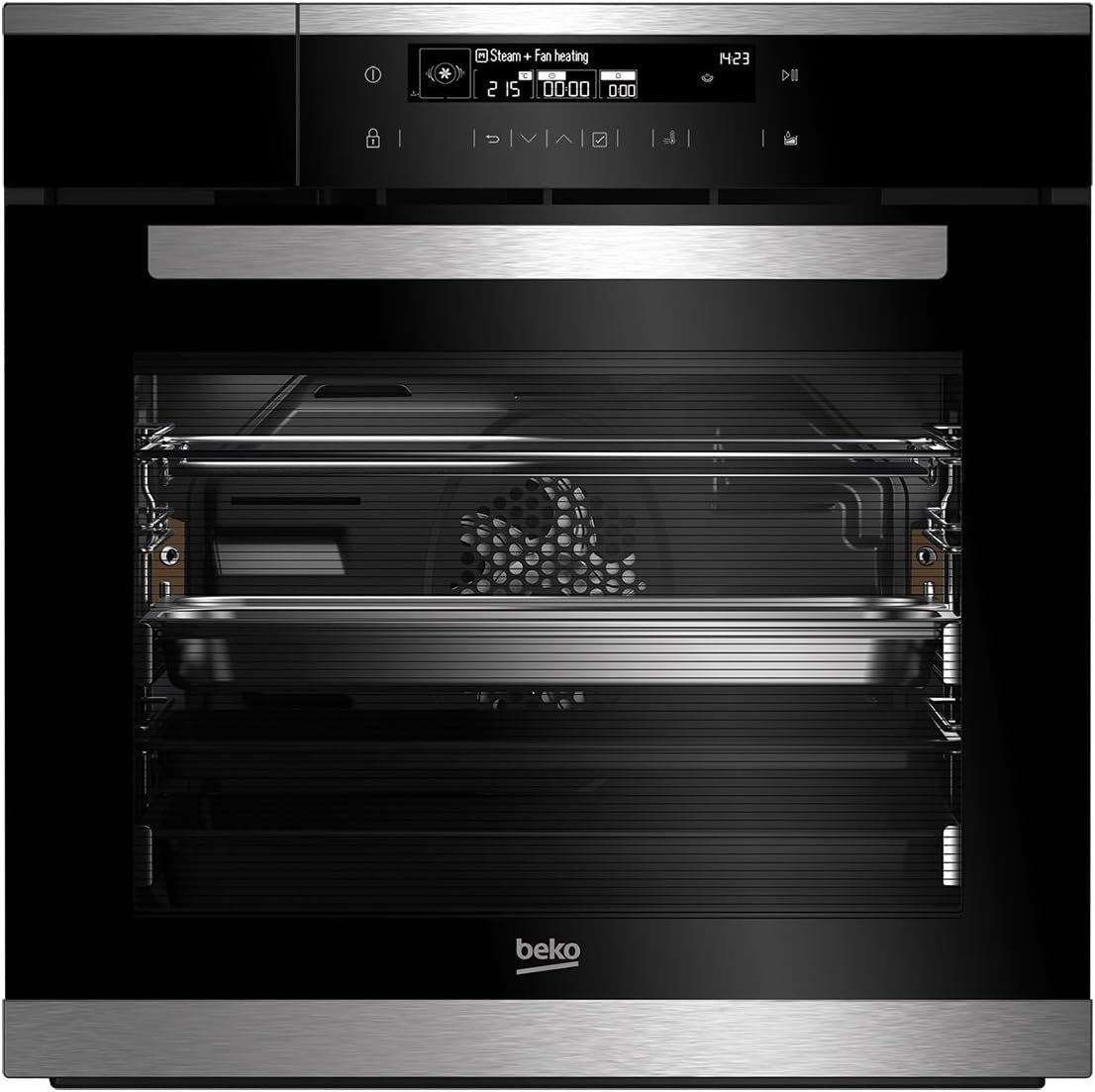 Beko BIDM15500XDS Four 65 L a Noir, Acier Inoxydable