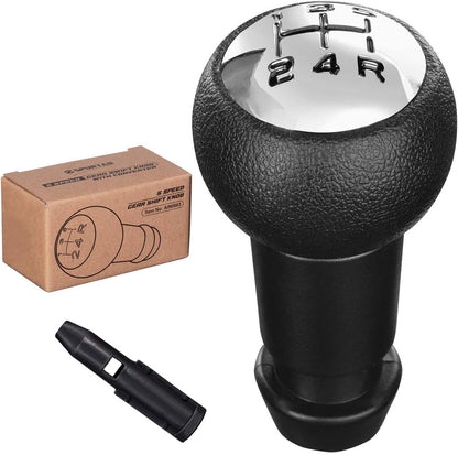 Pommeau De Levier De Vitesses Manuel 5 Vitesses Pour Peugeot 106 | 107 207 301 306 307 308 407 408 508 3008 1007 Pour CITROEN C2 C3 C4 Picasso - Noir Et Argent