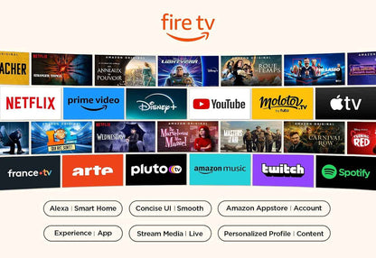 TCL 43PF650 43 Pouces 4K Ultra HD, HDR TV, Smart LED Fire TV (Dolby Vision, Dolby Atmos, DTS, HDR 10, Alexa Intégré, Airplay2, Miracast)