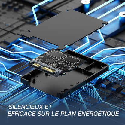 512Go 2.5" SATA SSD, 3D NAND Flash Disque Dur SSD Interne, Vitesse De Lecture Jusqu'À 550 Mo/Sec - Pour Ordinateur De Bureau/Portable/Tout-En-Un