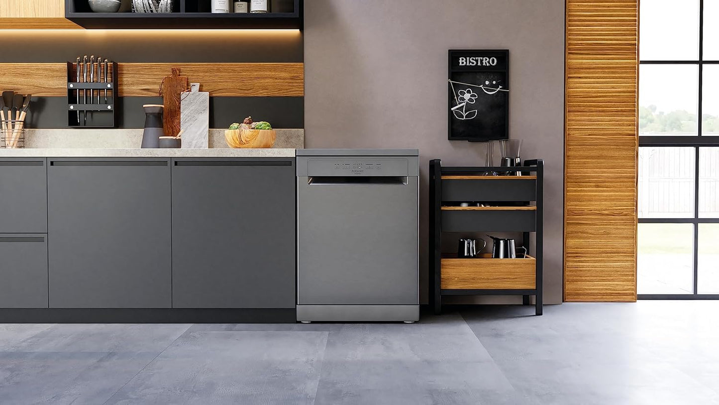 Hotpoint HFC 2B+26 X Lave-Vaisselle, 60 Cm, LED, Acier Inoxydable