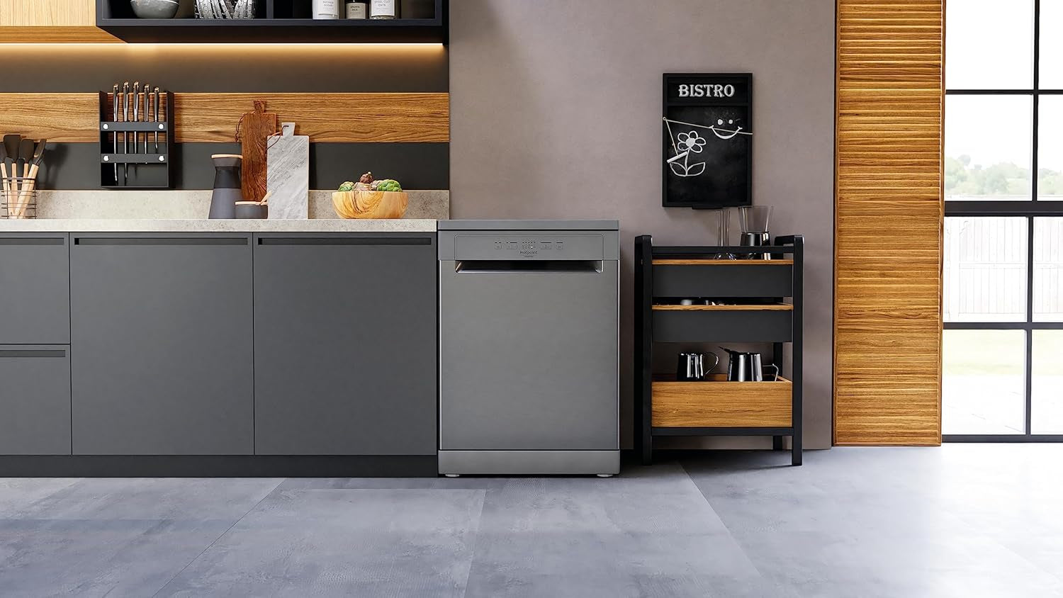 Hotpoint HFC 2B+26 X Lave-Vaisselle, 60 Cm, LED, Acier Inoxydable