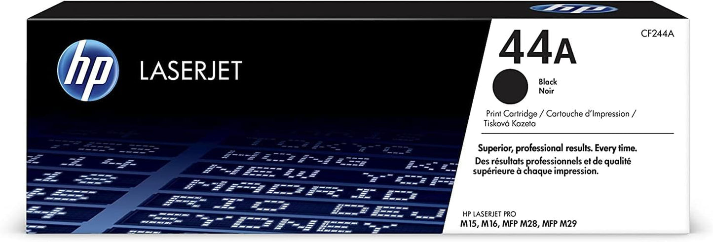 44A CF244A, Cartouche Toner Originale De 1000 Pages, Compatible Avec Les Imprimantes Laserjet Pro M15A, M15W, MFP M28A, MFP M28W, Noir