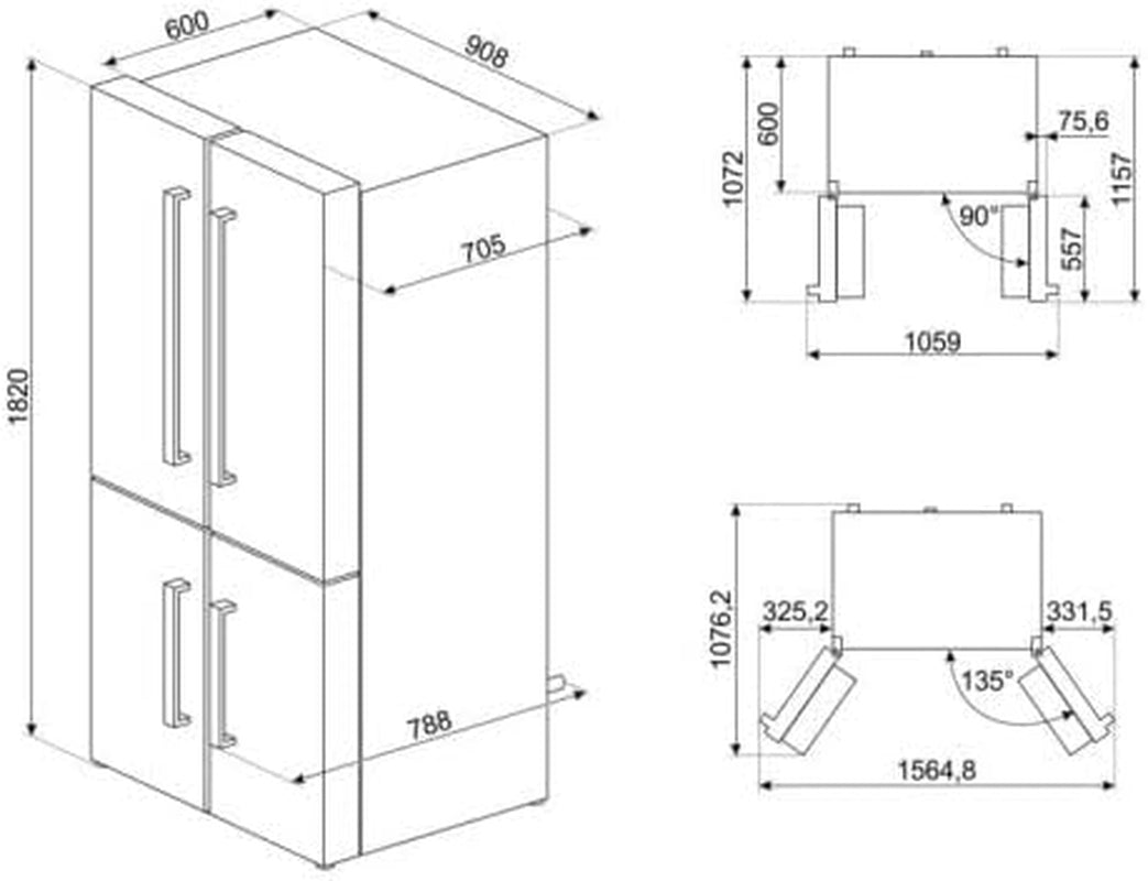 Réfrigérateur 4 Portes FQ60XDF