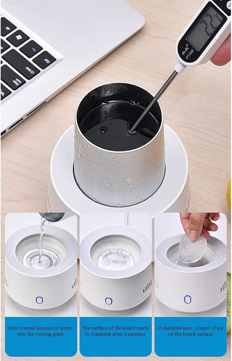 Tasse De Refroidissement De Voiture, Mini Tasse Réfrigérée Portable, Tasse Thermos De Réfrigérateur De Voiture, Refroidisseur De Boissons Électrique Pour Conduite De Bureau À Domicile