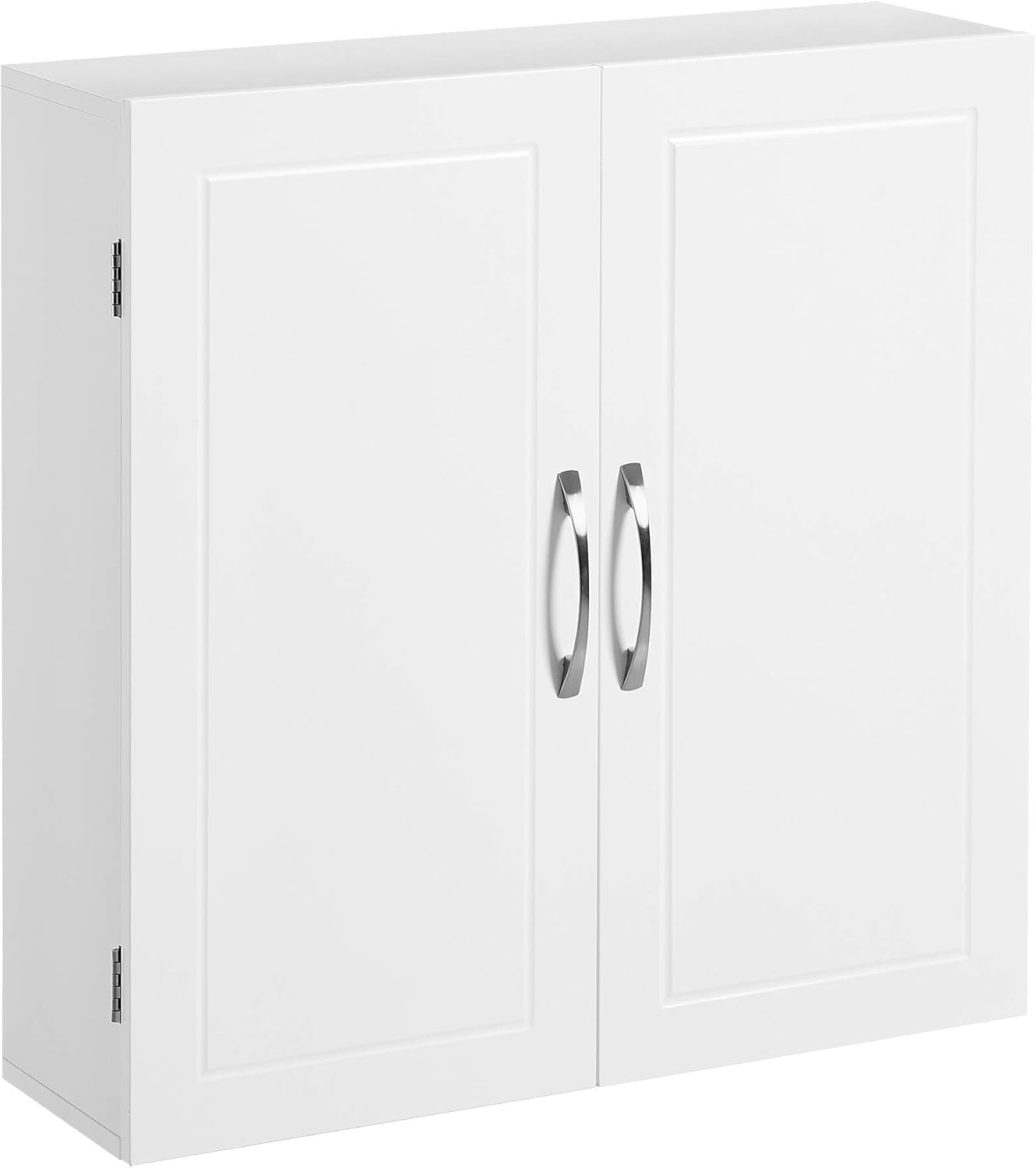 Armoire Murale Pour Salle De Bain, Placard De Rangement Mural Pour Salle De Bain, 18 X 60 X 60 Cm, Armoire À Pharmacie Avec Étagères Réglables, Blanc Nuage BBC320W01