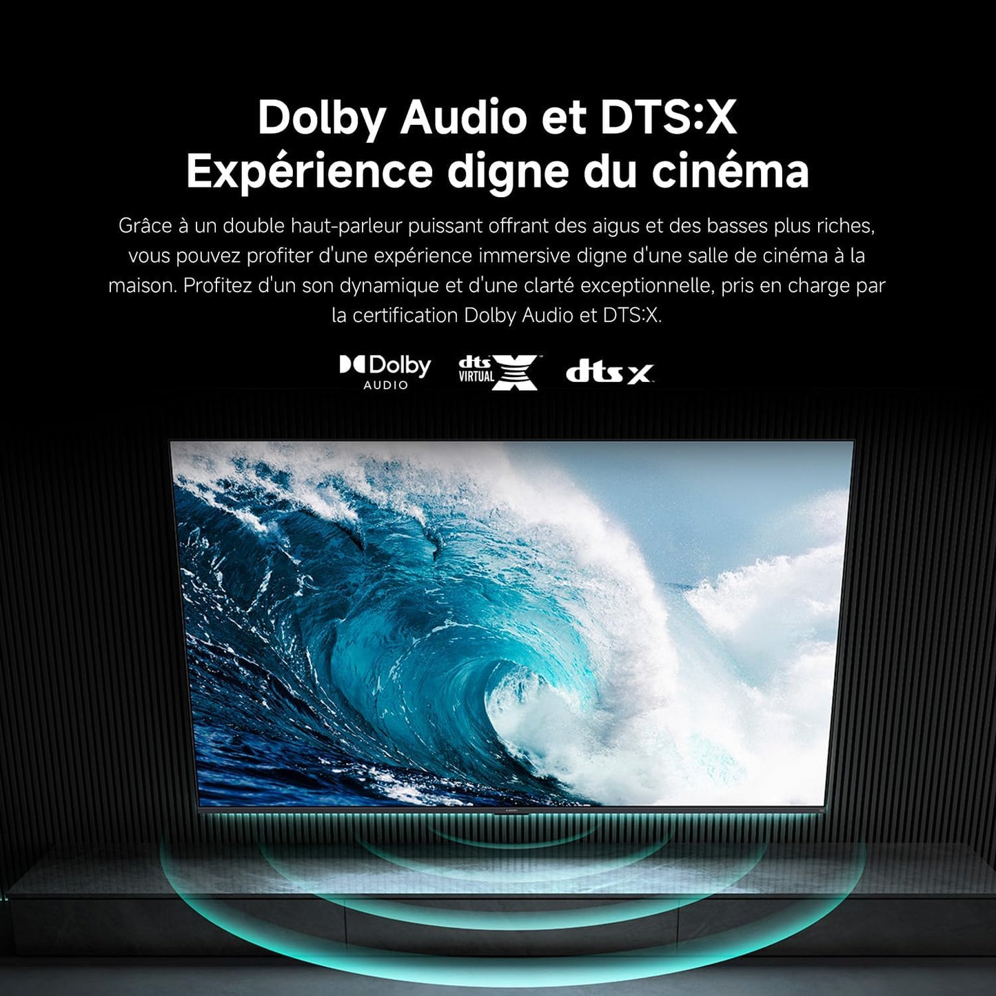 XIAOMI TV F 65, 165 Cm (65 Pouces), 4K UHD, Smart TV, Fire OS8, Contrôle Vocal Alexa, HDR10, MEMC, 60Hz Avec 120Hz Game Boost Mode, 2Go+32Go, Compatible Avec Apple Airplay