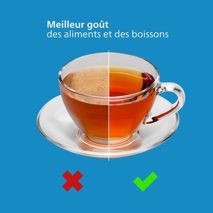 Water Cartouches Filtrantes De Rechange Filtration Avancée, Paquet De 12, Réduisent Les MICROPLASTIQUES, Le CHLORE, Le CALCAIRE, Les MÉTAUX LOURDS, Compatible Avec Brita*