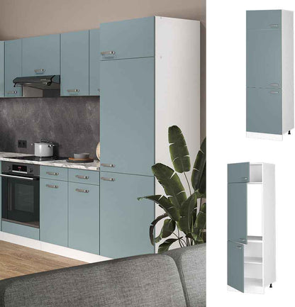 Armoire Pour Frigo R-Line, Bleu-Gris, 60Cm | Pour Une Combinaison Libre Au Sein De Systèmes De Cuisine Modulaires