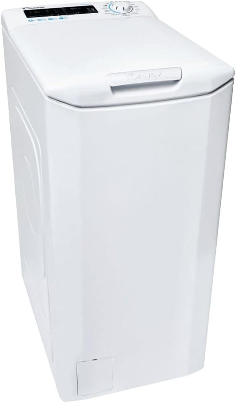 Smart CSTG 28TE/1-11 Machine À Laver À Charge Par Le Haut, 8 Kg, 1200 Tours, 17 Programmes, Connectivité NFC, 41 X 60 X 86 Cm, Classe F, Blanc