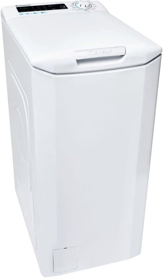 Smart CSTG 28TE/1-11 Machine À Laver À Charge Par Le Haut, 8 Kg, 1200 Tours, 17 Programmes, Connectivité NFC, 41 X 60 X 86 Cm, Classe F, Blanc
