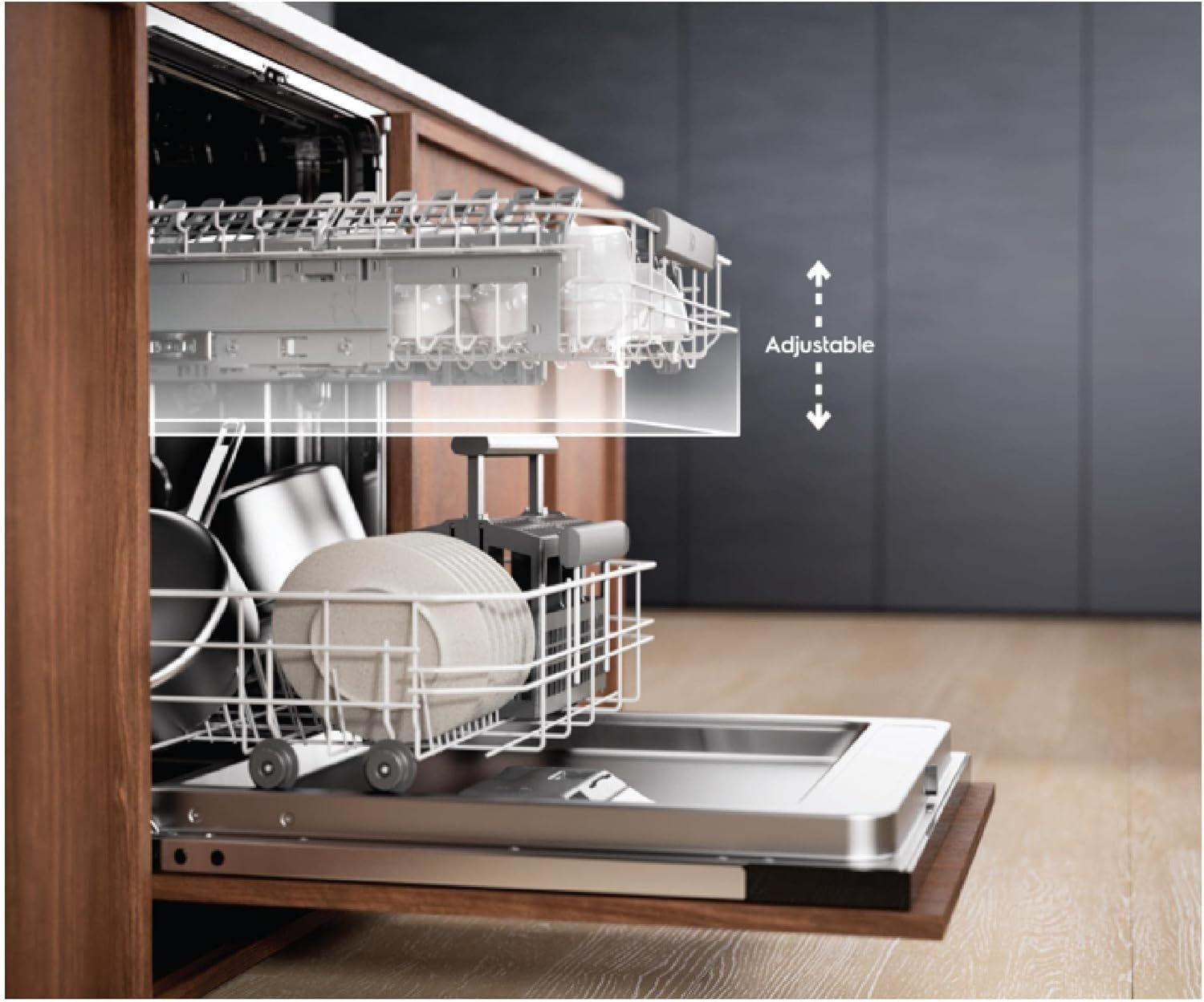 Lave-Vaisselle 60Cm 14C 42Db Intégrable Avec Bandeau - EEM48300IX