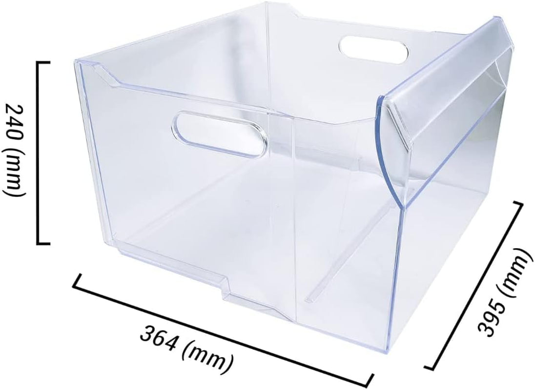 FIGEVIDA Tiroir Congélateur Surgelé Pour Réfrigérateurs Ariston Indesit Hotpoint Dimensions 395 X 240 X 364 Mm Transparent Original 481010808870 Pour Modèles BCB7030AA BF1801EF1