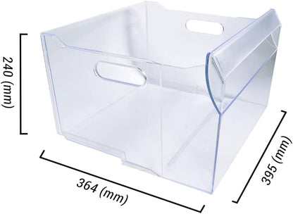 FIGEVIDA Tiroir Congélateur Surgelé Pour Réfrigérateurs Ariston Indesit Hotpoint Dimensions 395 X 240 X 364 Mm Transparent Original 481010808870 Pour Modèles BCB7030AA BF1801EF1