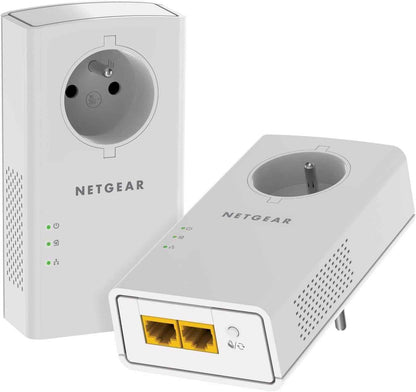 PLP2000-100FRS, CPL 2000 Mbps Avec 2 Ports Ethernet, Prise CPL Fibre Idéal Pour Avoir Internet Partout Dans La Maison Et Profiter Du Service Multi-Tv, Compatible Avec Toutes Les Box Internet