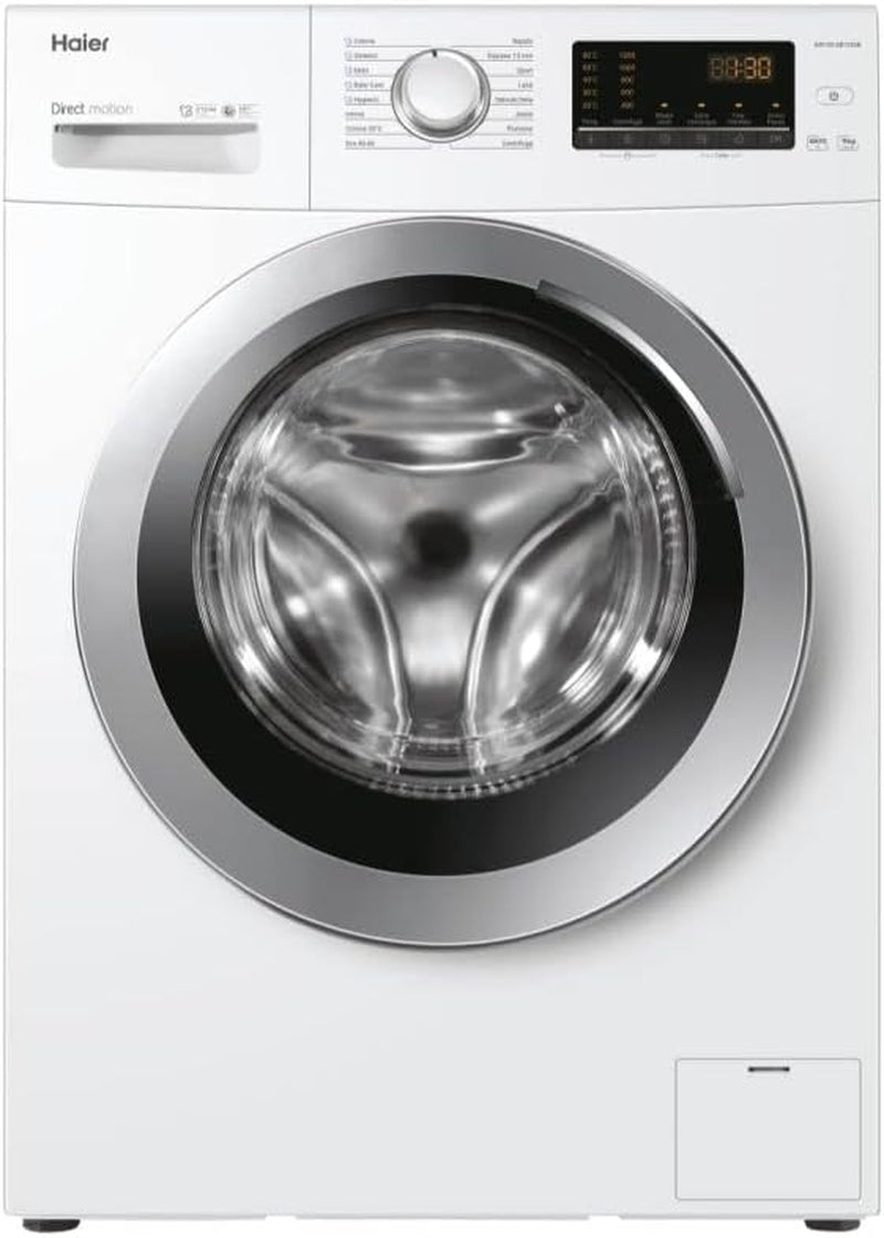 HW90-SB1230N Machine À Laver 9 Kg, Charge Avant, Option Vapeur, 1200 Tours Silencieux, Traitement ABT, Autonome Rangement, Classe Énergétique A, Blanche