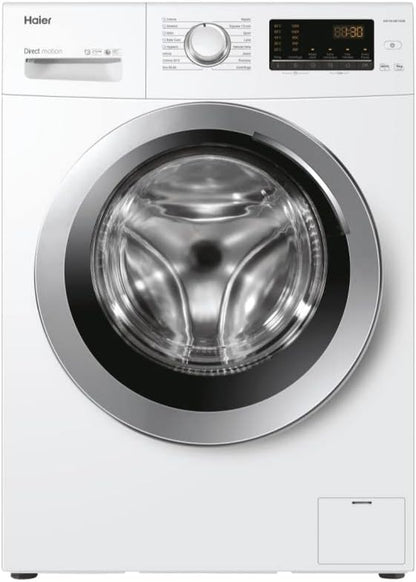 HW90-SB1230N Machine À Laver 9 Kg, Charge Avant, Option Vapeur, 1200 Tours Silencieux, Traitement ABT, Autonome Rangement, Classe Énergétique A, Blanche