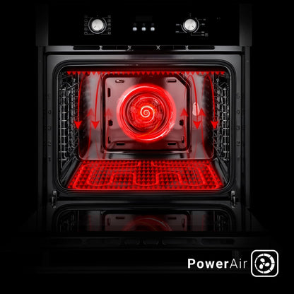 Cuisinière 60Cm Four Encastrable BO8805SS | 59Cm Plaque Induction IH85900RL | Gril | Air Chaud | Timer Automatique | Double Vitrage D'Isolation Thermique | Sécurité Enfant | SET8805IH859RL