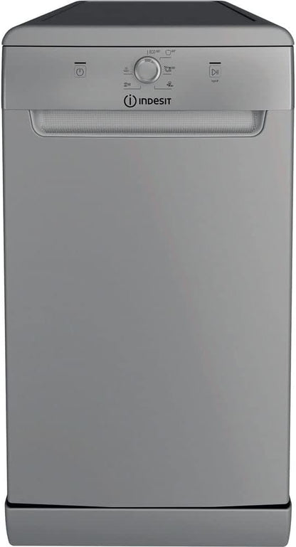 Indesit DSFE 1B10 S Lave-Vaisselle Autonome 10 Places A+ - Lave-Vaisselles (Autonome, Argent, Compact (45 Cm), Argent, Boutons, Rotatif, 1,3 M)