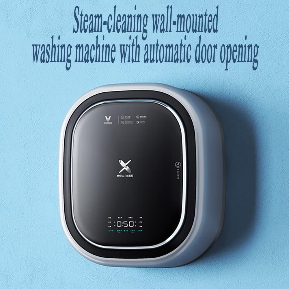SPLAWN Mini Lave-Linge Mural, Lave-Linge Frontal URG, 1450W Mini Lave-Linge Pour Sous-Vêtements, Lave-Linge Et Essoreuse Entièrement Automatiques, Pour La Salle De Bain, La Cuisine.
