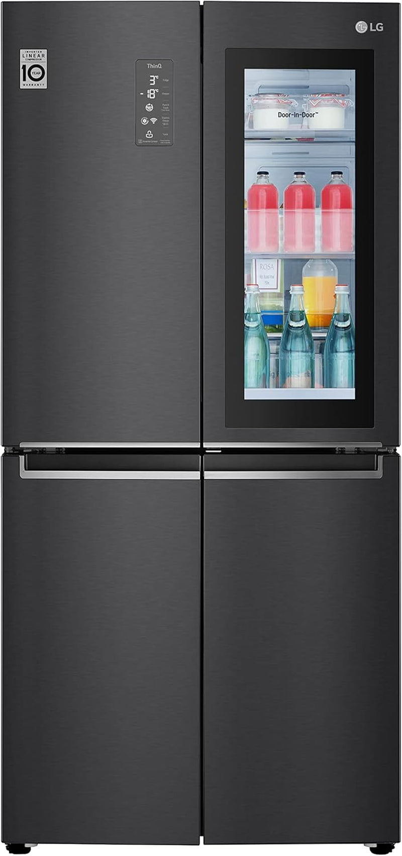 GMQ844MC5E Réfrigérateur Américain Multidoor Total No Frost Avec Congélateur, 530 L, Technologie Instaview, Door Cooling Et Cooling Linéaire - Réfrigérateur Smart Multidoor Avec Wi-Fi Et Écran LED