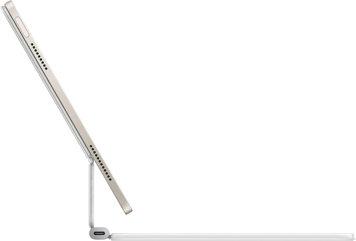 Étui Magic Keyboard Pour Ipad Air 11 Pouces (M3), Confort De Frappe Exceptionnel, Trackpad Intégré, Français - Blanc