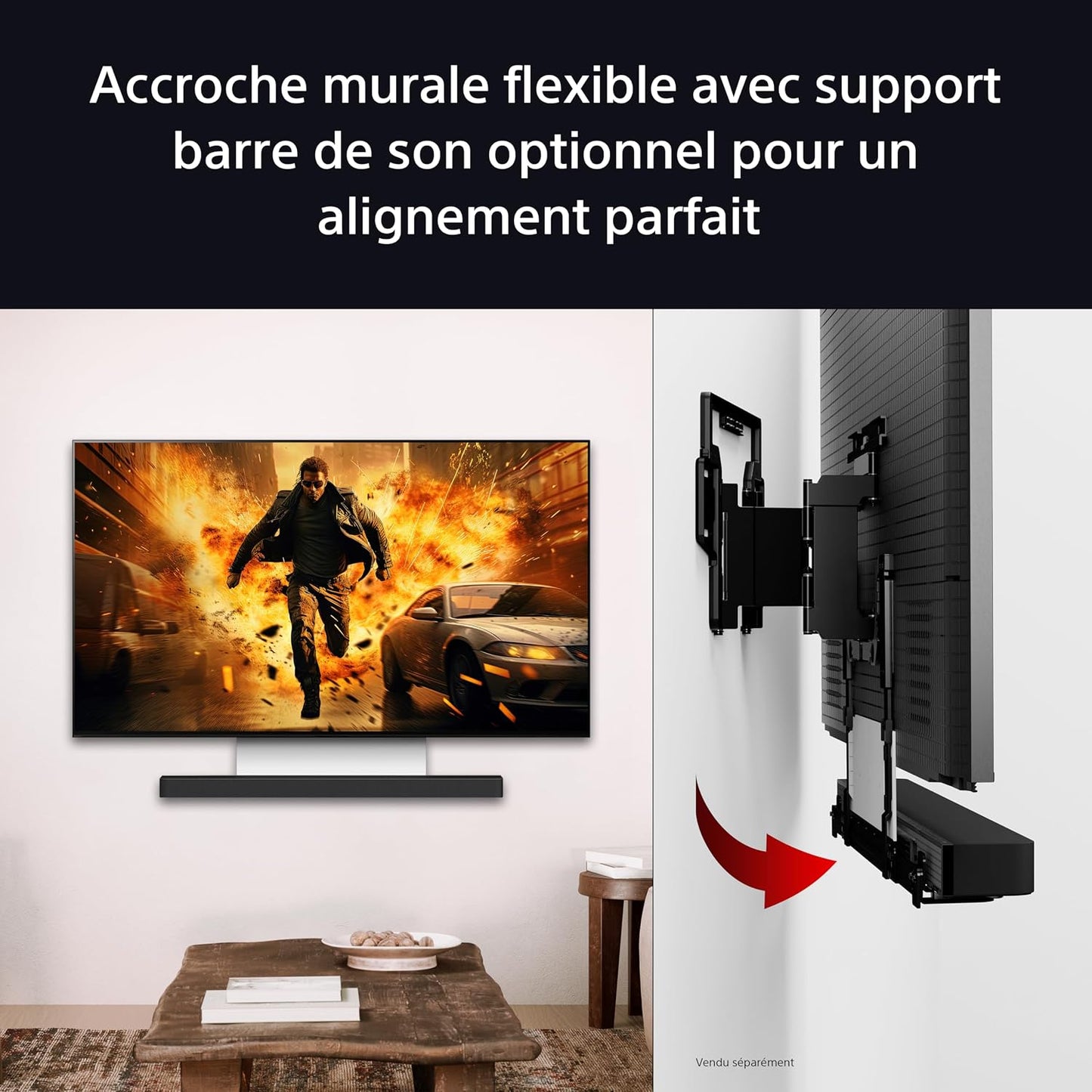 Sony BRAVIA 8 OLED 55 Pouces 4K HDR Google Smart TV |Fonctions Gaming Playstation 5, IMAX Enhanced, Dolby Vision Atmos, Chromecast, Apple Airplay, 120Hz K-55XR83