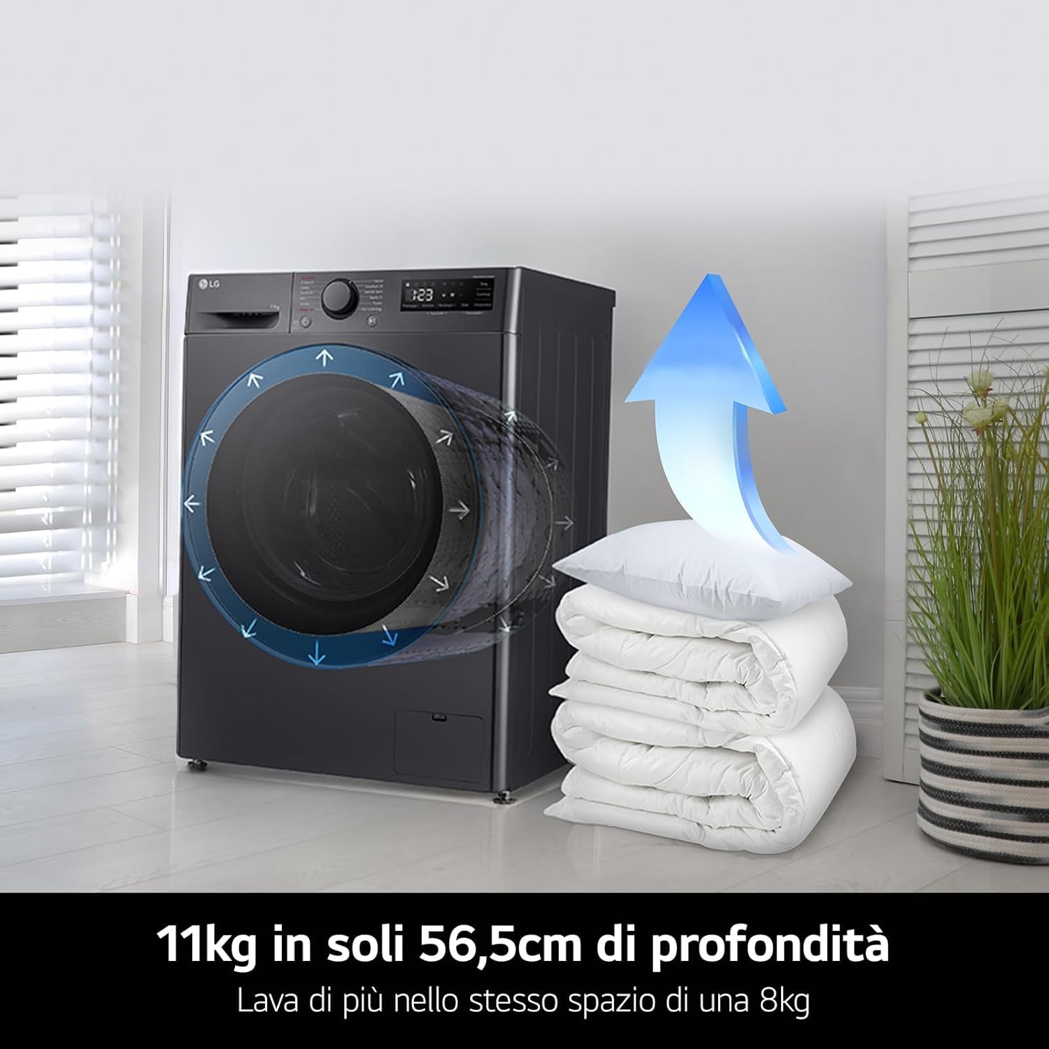 F4R5011TSM Machine À Laver CF 11 Kg 1400 G A-10 % INV VAP Turbo Wash N