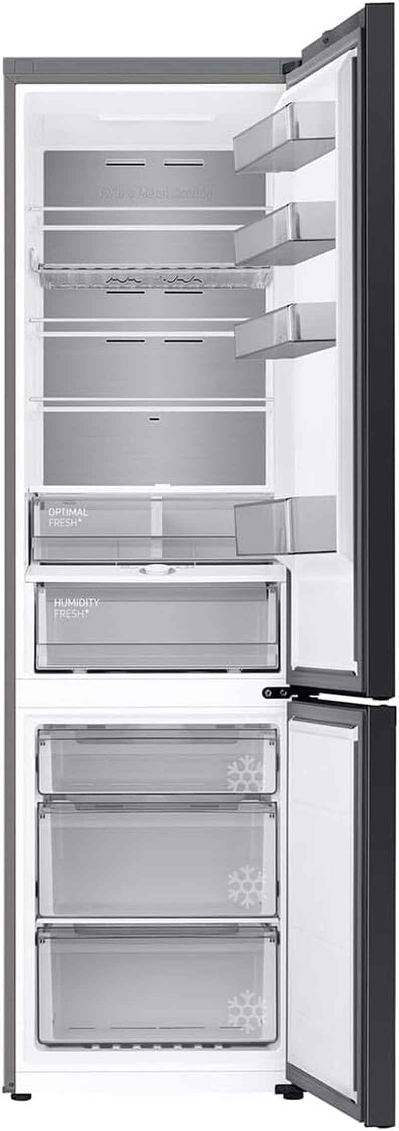 Samsung Bespoke Réfrigérateur Congélateur 203 Cm 387 L 114 L AI Energy Mode Black Steel RL38C7B5BB1/EG