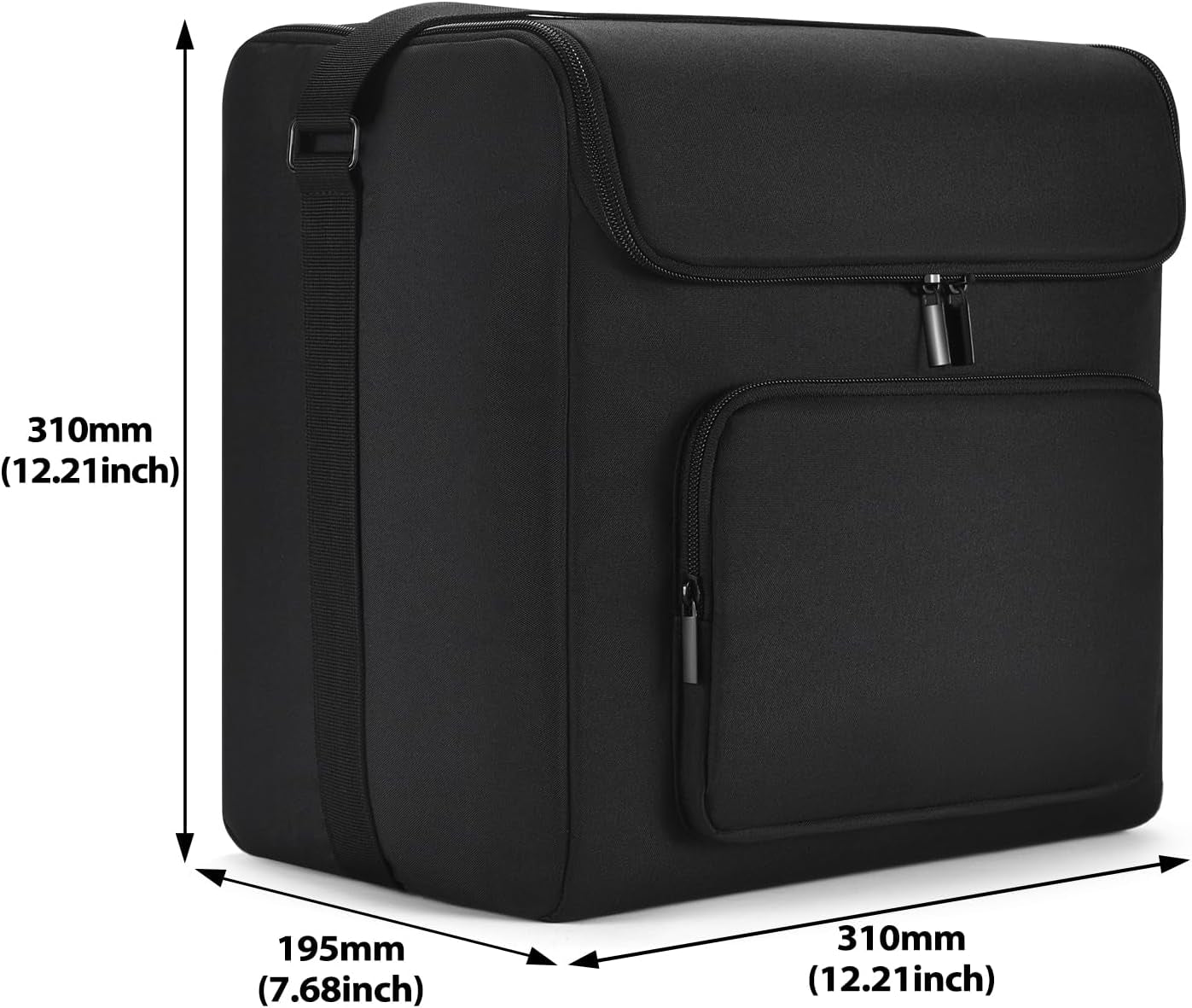Hzycwgone Sac De Rangement Portable Étui De Transport Housse Pour Mini Frigo Petit Frigo 4L/6 Canettes,Pour Mini Réfrigérateur Voiture,Cosmetique,Chambre,Bureau,Dortoir(Noir)